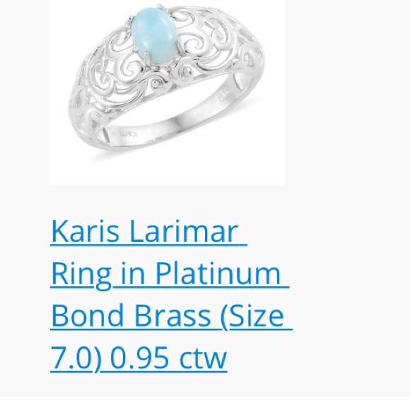 Larimar ring - Picture 6 of 8